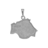 Pendentif carte Gers argent - La Petite Française