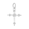 Croix Jeannette colombe et fleur argent - La Petite Française