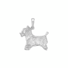 Pendentif chien Yorkshire argent - 25 MM - La Petite Française