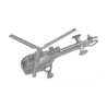 Pendentif hélicoptère Alouette III argent - La Petite Française