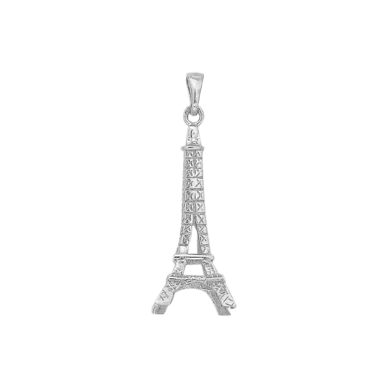 Pendentif tour Eiffel argent - 40 MM - La Petite Française