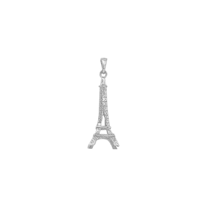 Pendentif tour Eiffel argent - 40 MM - La Petite Française