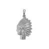 Pendentif tête d'Indien argent - La Petite Française