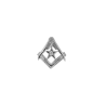 Pendentif ou pin's Compas et étoile argent - La Petite Française