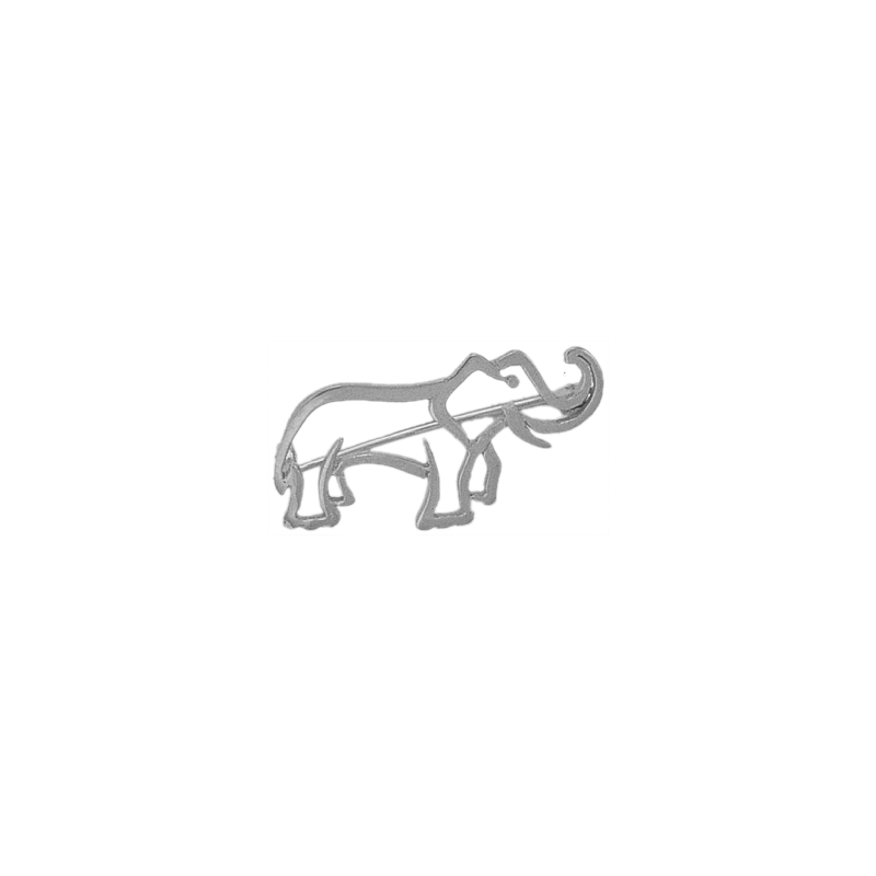 Broche éléphant argent - La Petite Française