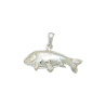 Pendentif poisson carpe argent - La Petite Française