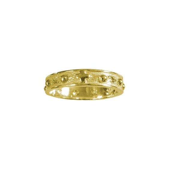 Anneau dizainier Or 9 carats jaune - 4 MM - La Petite Française