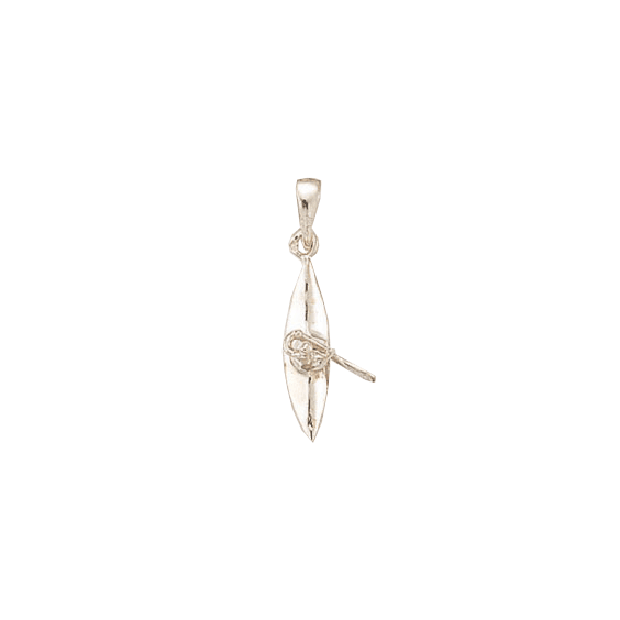 Pendentif canoë C1 Or 9 carats gris - La Petite Française