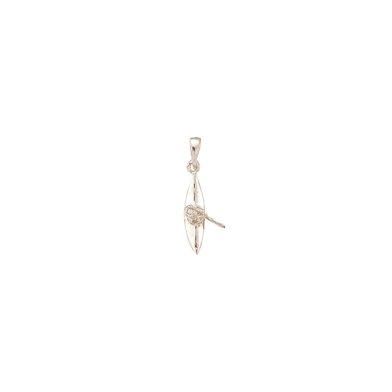 Pendentif canoë C1 Or 9 carats gris - La Petite Française