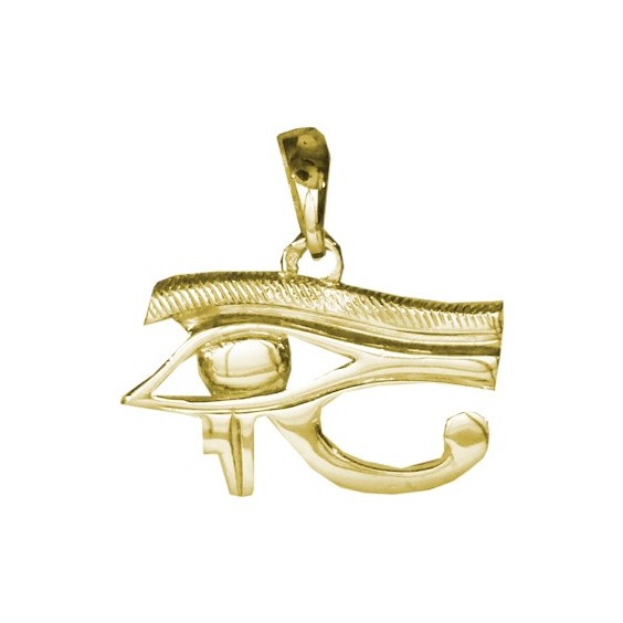 Pendentif oeil d'Horus Or 9 carats jaune - 22 MM - La Petite Française