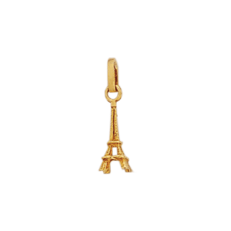 Pendentif tour Eiffel Or 9 carats  jaune - La Petite Française