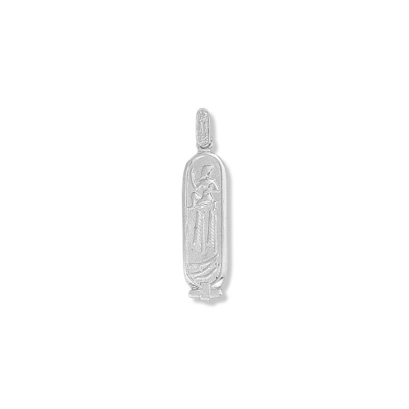 Pendentif cartouche Egyptien Or 9 carats gris - 44 MM - La Petite Française