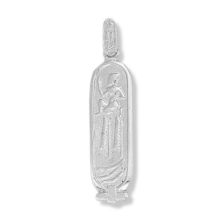Pendentif cartouche Egyptien Or 9 carats gris - 44 MM - La Petite Française