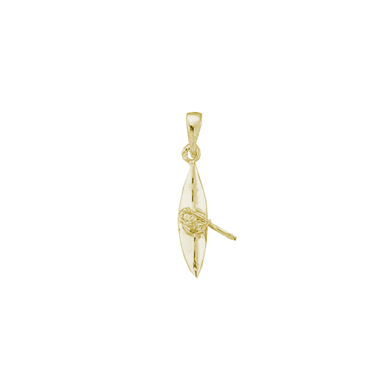 Pendentif canoë C1 Or 9 carats jaune - La Petite Française