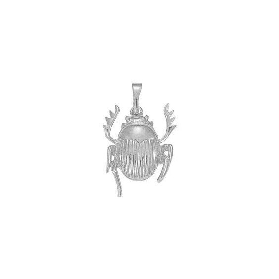 Pendentif scarabée Or 9 carats gris - 27 MM - La Petite Française