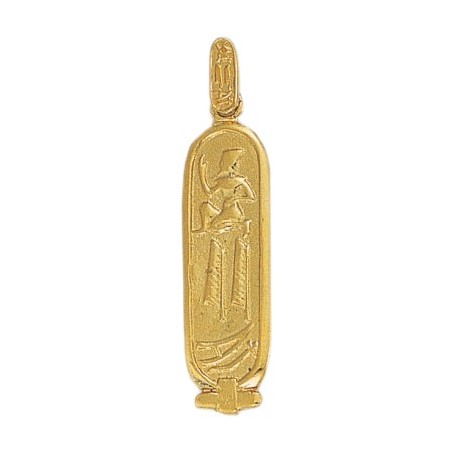 Pendentif cartouche Egyptien Or 9 carats jaune - 44 MM - La Petite Française