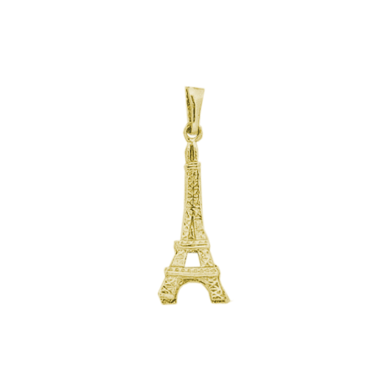 Pendentif tour Eiffel Or 9 carats jaune - La Petite Française