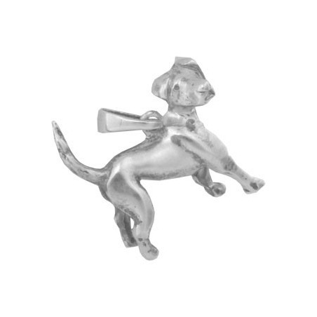 Pendentif chien Labrador Or 9 carats gris - 21 MM - La Petite Française