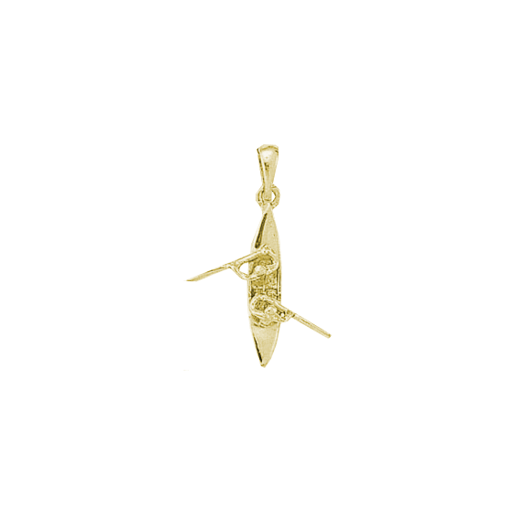 Pendentif canoë C2 Or 9 carats jaune - La Petite Française