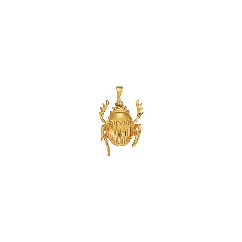 Pendentif scarabée Or 9 carats jaune - 27 MM - La Petite Française