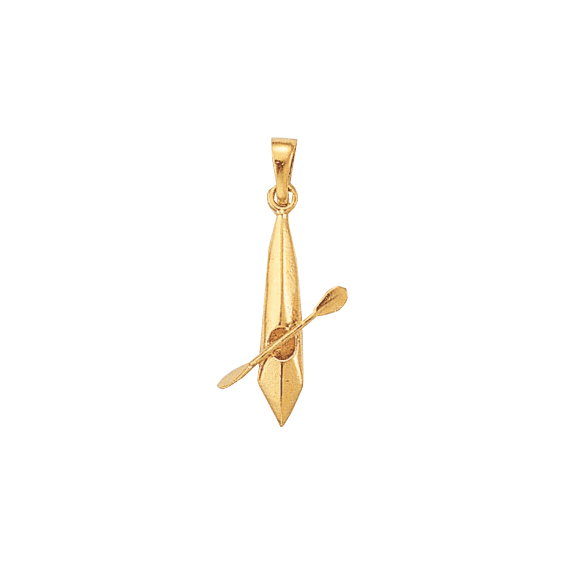 Pendentif kayak Or 9 carats jaune - La Petite Française