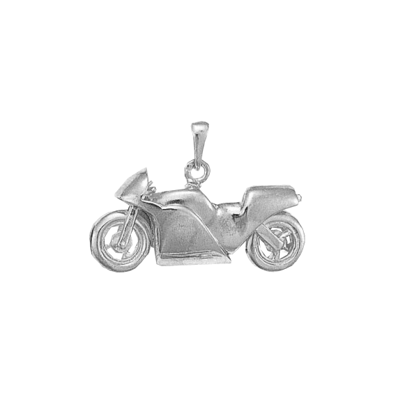 Pendentif moto Or 9 carats gris - La Petite Française