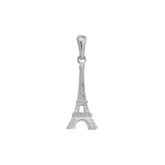 Pendentif tour Eiffel Or 9 carats gris - La Petite Française