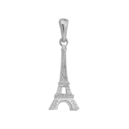 Pendentif tour Eiffel Or 9 carats gris - La Petite Française