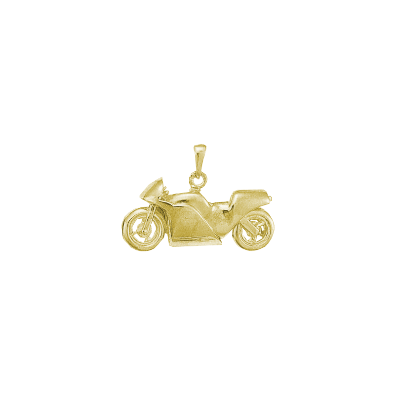 Pendentif moto Or 9 carats jaune - La Petite Française