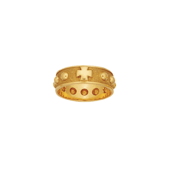 Anneau dizainier Or 9 carats jaune - 7 MM - La Petite Française