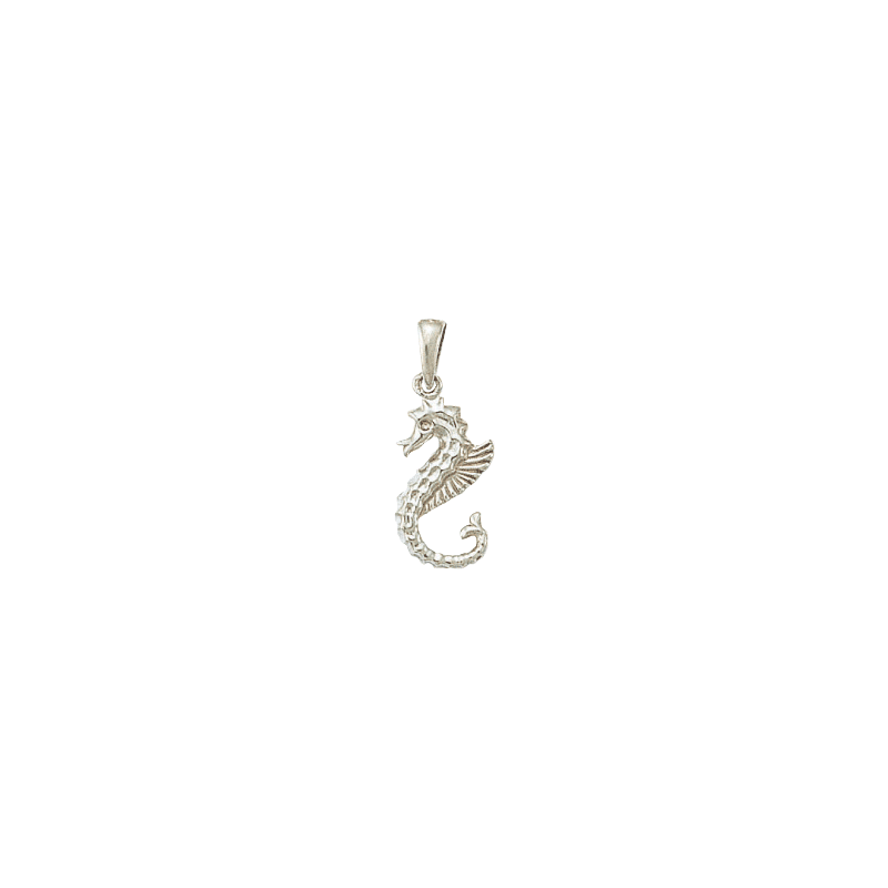 Pendentif Hippocampe Or 18 carats gris - La Petite Française