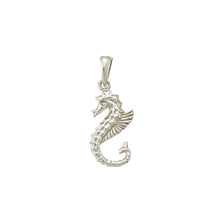 Pendentif Hippocampe Or 18 carats gris - La Petite Française