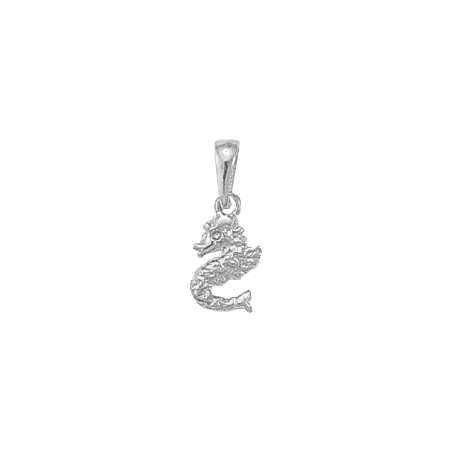 Pendentif Hippocampe Or 18 carats gris - La Petite Française