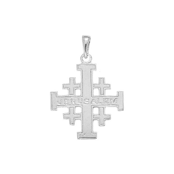 Croix de Jérusalem 750 °/oo gris - La Petite Française