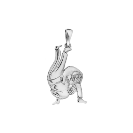 Pendentif judo Or 18 carats gris - La Petite Française