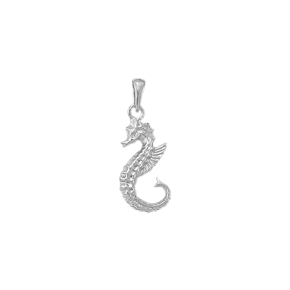 Pendentif Hippocampe Or 18 carats gris - La Petite Française