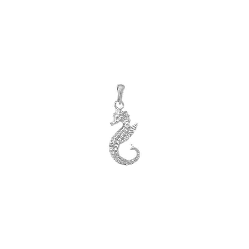 Pendentif Hippocampe Or 18 carats gris - La Petite Française