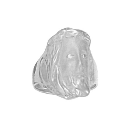 Bague Christ Or 18 carats gris - La Petite Française