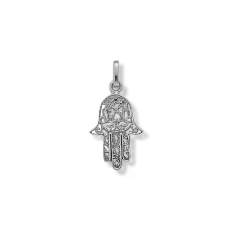 Pendentif main protectrice Or 18 carats gris - La Petite Française