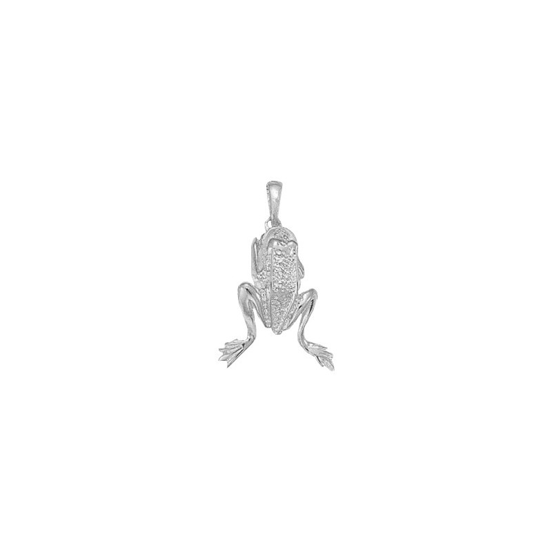 Pendentif grenouille Or 18 carats gris - La Petite Française