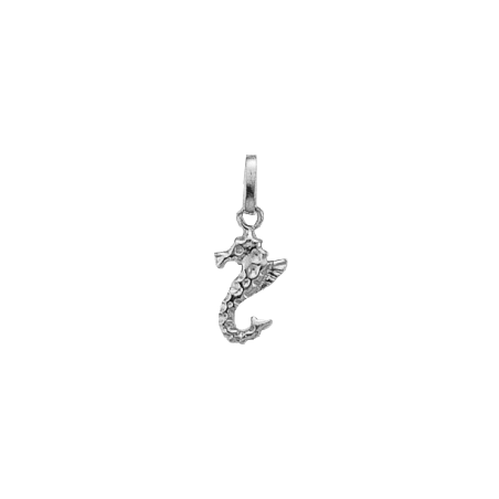 Pendentif Hippocampe Or 18 carats gris - La Petite Française