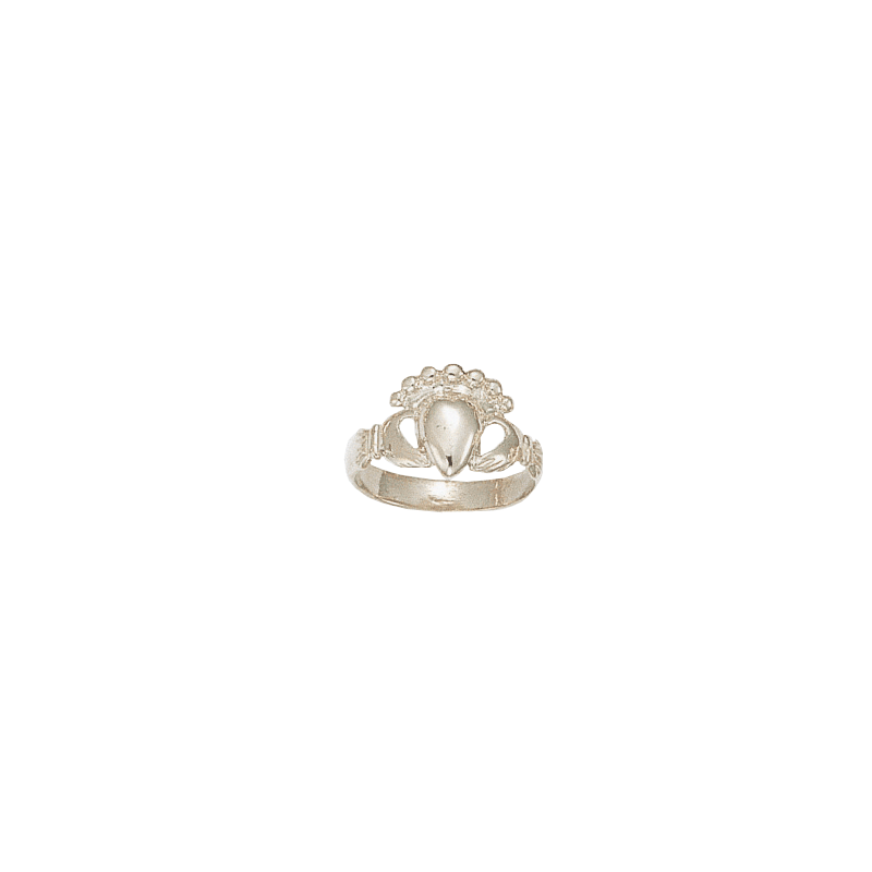 Bague de Claddagh Or 18 carats gris - La Petite Française