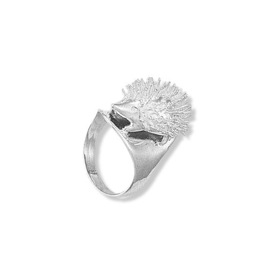 Bague hérisson Or 18 carats gris - La Petite Française