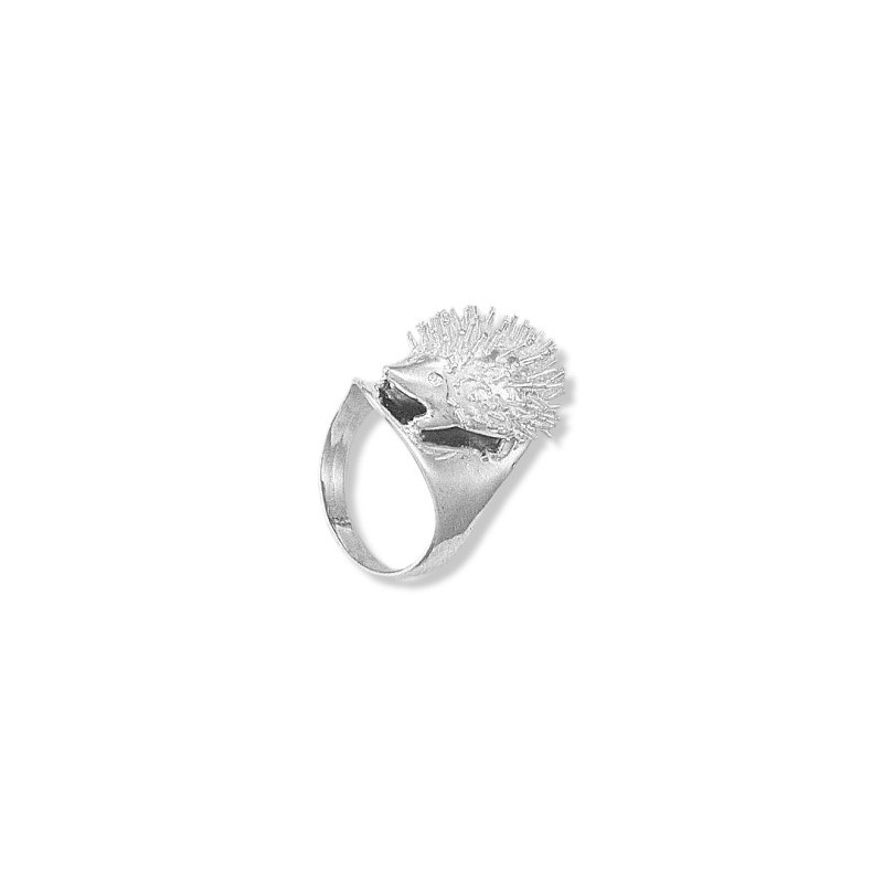 Bague hérisson Or 18 carats gris - La Petite Française