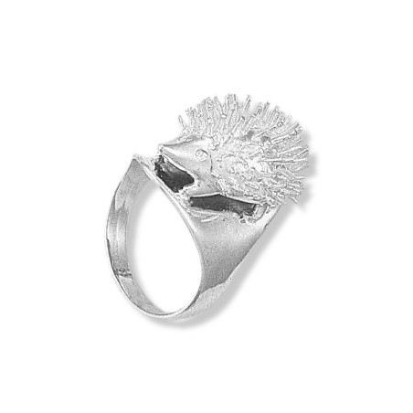 Bague hérisson Or 18 carats gris - La Petite Française