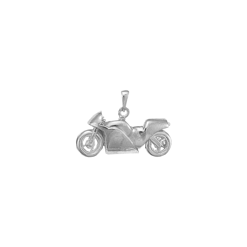 Pendentif moto Or 18 carats gris - La Petite Française