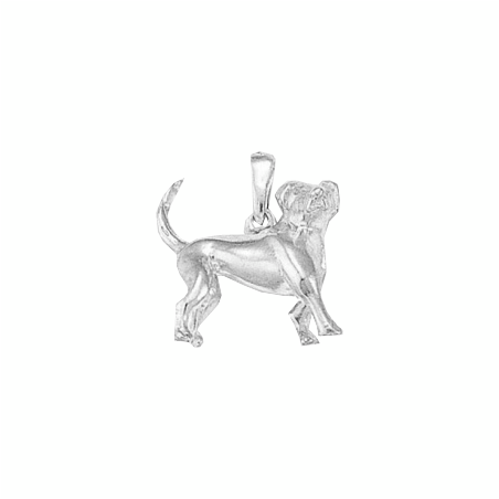 Pendentif chien Labrador Or 18 carats gris - 21 MM - La Petite Française
