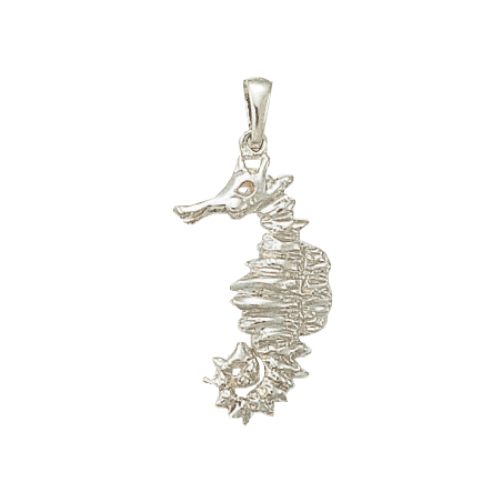 Pendentif Hippocampe Or 18 carats gris - La Petite Française