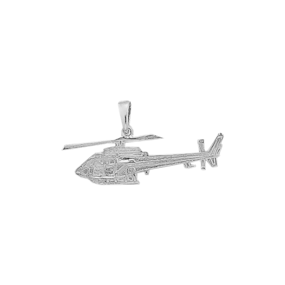Pendentif hélicoptère Ecureuil Or 18 carats gris - La Petite Française