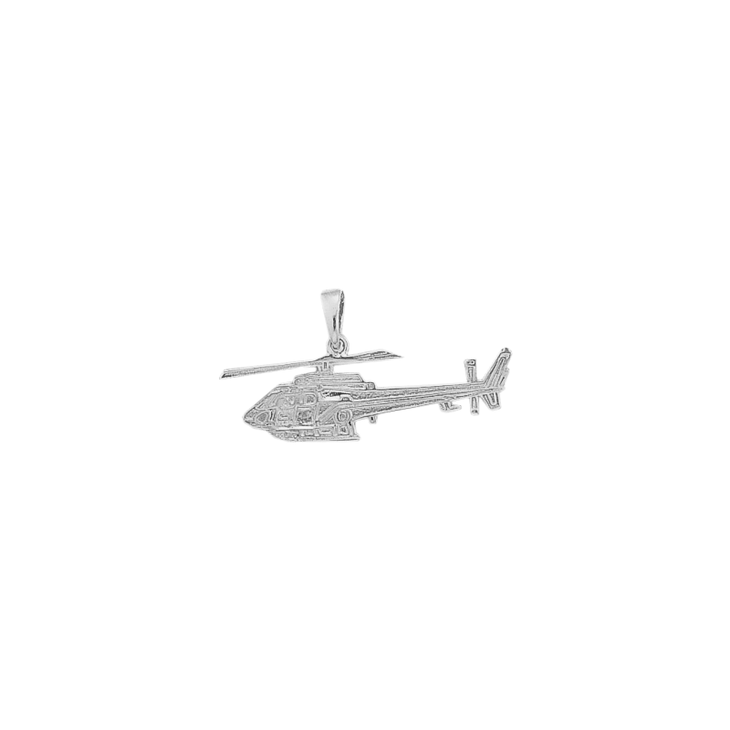 Pendentif hélicoptère Ecureuil Or 18 carats gris - La Petite Française